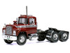 1966 Mack R Series Truck Tractor Dark Red Metallic with Silver Stripes 1/43 Diecast Model IXO Models TR21222