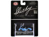 Shelby Cobra 427 S C #45 Light Blue with Orange Stripes Shelby Collectibles Series 1/64 Diecast Model Car ACME SC-705-45