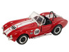 Shelby Cobra 427 S C #98 Red with White Stripes Shelby Collectibles Series 1/64 Diecast Model Car ACME SC-705-50