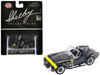 Shelby Cobra 427 S C Terlingua Racing Team Black with Yellow Stripe Shelby Collectibles Series 1/64 Diecast Model Car ACME SC-707