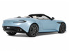 2023 Aston Martin DB12 Volante Caribbean Blue Pearl with White Interior 1/18 Model Car GT Spirit GT479