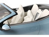 2023 Aston Martin DB12 Volante Caribbean Blue Pearl with White Interior 1/18 Model Car GT Spirit GT479