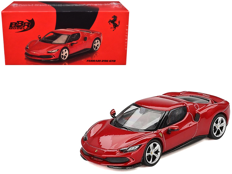 Ferrari 296 GTB Blue Corsa 1/64 Diecast Model Car BBR BBRFER64004