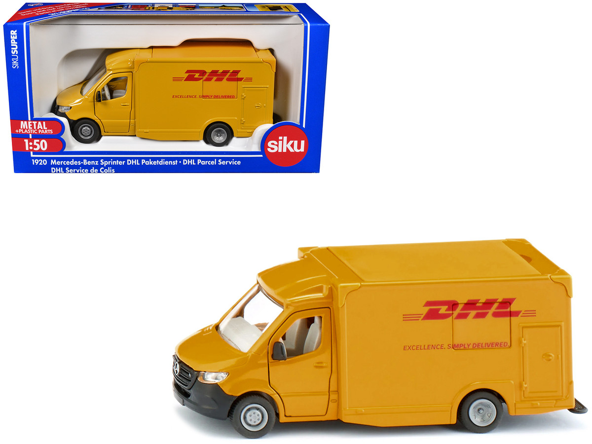 Mercedes Benz Sprinter Van Yellow DHL 1/50 Diecast Model Car Siku
