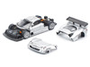 Mercedes Benz CLK GTR Silver Metallic 1/64 Diecast Model Car Pop Race PR640158