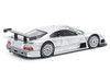 Mercedes Benz CLK GTR Silver Metallic 1/64 Diecast Model Car Pop Race PR640158