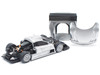 Mercedes Benz CLK GTR Silver Metallic 1/64 Diecast Model Car Pop Race PR640158