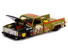 Chevrolet Silverado Dually Pickup Truck Sumatran Rhino Tan and Carbon with Graphics Designed by Jun Imai Kaido House Special 1/64 Diecast Model Car Mini GT KHMG153