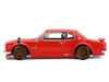 Nissan Skyline 2000GT R KPGC10 Kaido Street V1 RHD Right Hand Drive Red Designed by Jun Imai Kaido House Special 1/64 Diecast Model Car Mini GT KHMG175