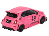 ABARTH 595 #49 LB Works x Abas Works Pink Limited Edition 1/64 Diecast Model Car Mini GT MGT00851