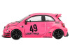 ABARTH 595 #49 LB Works x Abas Works Pink Limited Edition 1/64 Diecast Model Car Mini GT MGT00851