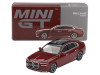 BMW i7 xDrive60 Aventurin Red Metallic Limited Edition 1/64 Diecast Model Car Mini GT MGT00952