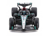 Mercedes AMG F1 W15 E Performance #63 George Russell Petronas Formula One F1 World Championship 2024 with Driver Figure and Display Case Race Series 1/43 Diecast Model Car Bburago 38209GR
