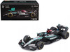 Mercedes AMG F1 W15 E Performance #63 George Russell Petronas Formula One F1 World Championship 2024 with Driver Figure and Display Case Race Series 1/43 Diecast Model Car Bburago 38209GR