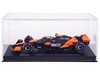 McLaren MCL38 #4 Lando Norris OKX Winner Formula One F1 Miami GP 2024 with Driver Figure and Display Case Race Series 1/43 Diecast Model Car Bburago 38215LN