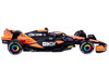 McLaren MCL38 #81 Oscar Piastri OKX Formula One F1 Miami GP 2024 with Driver Figure and Display Case Race Series 1/43 Diecast Model Car Bburago 38215OP