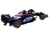 Alpine A524 #10 Pierre Gasly BWT Formula One F1 World Championship 2024 with Driver Figure and Display Case Race Series 1/43 Diecast Model Car Bburago 38220PG