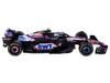 Alpine A524 #10 Pierre Gasly BWT Formula One F1 World Championship 2024 with Driver Figure and Display Case Race Series 1/43 Diecast Model Car Bburago 38220PG
