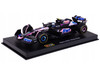 Alpine A524 #10 Pierre Gasly BWT Formula One F1 World Championship 2024 with Driver Figure and Display Case Race Series 1/43 Diecast Model Car Bburago 38220PG