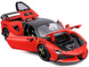 Ferrari SF90 XX Stradale Red with Black Top Race + Play Series 1/18 Diecast Model Car Bburago 16020RD