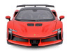 Ferrari SF90 XX Stradale Red with Black Top Race + Play Series 1/18 Diecast Model Car Bburago 16020RD