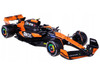 McLaren MCL38 #4 Lando Norris OKX Winner Formula One F1 Miami GP 2024 with Driver Figure Race Series 1/24 Diecast Model Car Bburago 28040LN