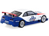 Nissan Nismo GT R LM RHD Right Hand Drive 1995 Launch Version White with Red and Blue Accents Hobby64 Series 1/64 Diecast Model Car Tarmac Works T64-067-TC