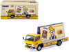 Mitsubishi Fuso Canter Mobile Ad Truck RHD Right Hand Drive OG Beer Yellow with Graphics Truck64 Series 1/64 Diecast Model Car Tarmac Works T64T-TL002-OG