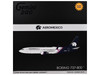 Boeing 737 800 Commercial Aircraft with Flaps Down AeroMexico N957AM White with Dark Blue Tail Gemini 200 Series 1/200 Diecast Model Airplane GeminiJets G2AMX1387F