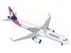 Airbus A321neo Commercial Aircraft Hawaiian Airlines N208HA White with Tail Graphics Gemini 200 Series 1/200 Diecast Model Airplane GeminiJets G2HAL1365