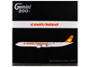 Airbus A340 600 Commercial Aircraft Linea Aerea Conviasa YV3545 White with Orange Tail Gemini 200 Series 1/200 Diecast Model Airplane GeminiJets G2VCV1355