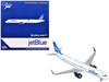 Airbus A321neo Commercial Aircraft JetBlue Airways N2180J White with Blue Tail 1/400 Diecast Model Airplane GeminiJets GJ2288