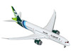 Boeing 787 9 Commercial Aircraft with Flaps Down Saudia Airline HZ ARB White with Tail Graphics 1/400 Diecast Model Airplane GeminiJets GJ2310F