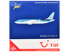 Boeing 737 MAX 8 Commercial Aircraft TUI Airways G TUMY Blue and White 1/400 Diecast Model Airplane GeminiJets GJ2324