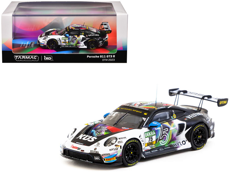 Porsche 911 GT3 R #75 Laurin Heinrich KUS Team Bernhard Deutsche Tourenwagen Masters 2023 Hobby64 Series 1/64 Diecast Model Tarmac Works T64-084-23DTM75