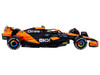 McLaren MCL38 #4 Lando Norris OKX Winner Formula One F1 Miami GP 2024 with Display Case 1/24 Diecast Model Car Bburago 28033LN
