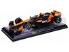 McLaren MCL38 #4 Lando Norris OKX Winner Formula One F1 Miami GP 2024 with Display Case 1/24 Diecast Model Car Bburago 28033LN