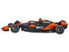 McLaren MCL38 #81 Oscar Piastri OKX Formula One F1 Miami GP 2024 with Display Case 1/24 Diecast Model Car Bburago 28033OP
