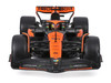 McLaren MCL38 #81 Oscar Piastri OKX Formula One F1 Miami GP 2024 with Display Case 1/24 Diecast Model Car Bburago 28033OP
