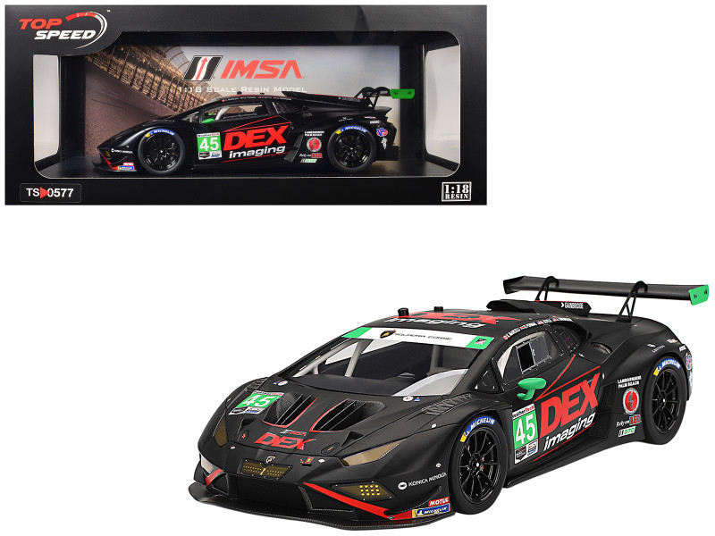 Lamborghini Huracan GT3 EVO2 #45 Graham Doyle Danny Formal Ashton Harrison Kyle Marcelli Wayne Taylor Racing with Andretti 24 Hours of Daytona 2024 1/18 Model Car Top Speed TS0577
