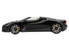 Bugatti W16 Mistral Black with Yellow Interior 1/18 Model Car Top Speed TS0597