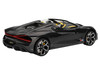 Bugatti W16 Mistral Black with Yellow Interior 1/18 Model Car Top Speed TS0597