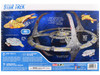 Skill 2 Model Kit Deep Space 9 Space Station with USS Defiant NX 74205 Space Ship and Cadassian Keldon Class Cruiser Star Trek Deep Space Nine 1993 1999 TV Series 1/3300 Scale Model AMT AMT1245