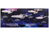 Skill 2 Model Kit U S S Enterprise Four Ship Set Star Trek 1/2500 Scale Model AMT AMT1485