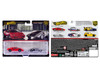 Lamborghini Countach LP5000 QV Red and Lancia Stratos Zero Gray Metallic Car Culture Set of 2 Cars Diecast Model Cars Hot Wheels JBL02