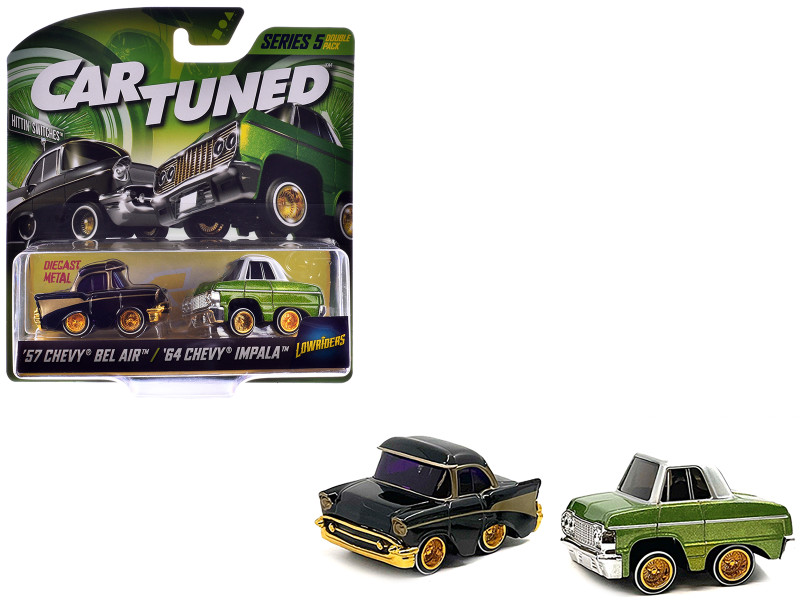 Lowriders Series 5 Chevrolet Double Pack Set of 2 Cars Diecast Model Cars CarTuned 541967-XX2