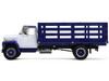1970s International Loadstar Stake Truck White and Navy Blue 1/64 Diecast Model DCP/First Gear 60-2041