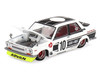 Datsun 510 Street #10 Team XMM V1 White with Black Stripes Designed by Jun Imai Kaido House Special 1/64 Diecast Model Car by Mini GT KHMG176