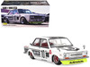 Datsun 510 Street #10 Team XMM V1 White with Black Stripes Designed by Jun Imai Kaido House Special 1/64 Diecast Model Car by Mini GT KHMG176