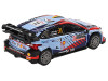 Hyundai i20 N Rally1 Hybrid #11 Thierry Neuville Martijn Wydaeghe Winner Rallye Monte Carlo 2024 Limited Edition 1/64 Diecast Model Car Mini GT MGT00871